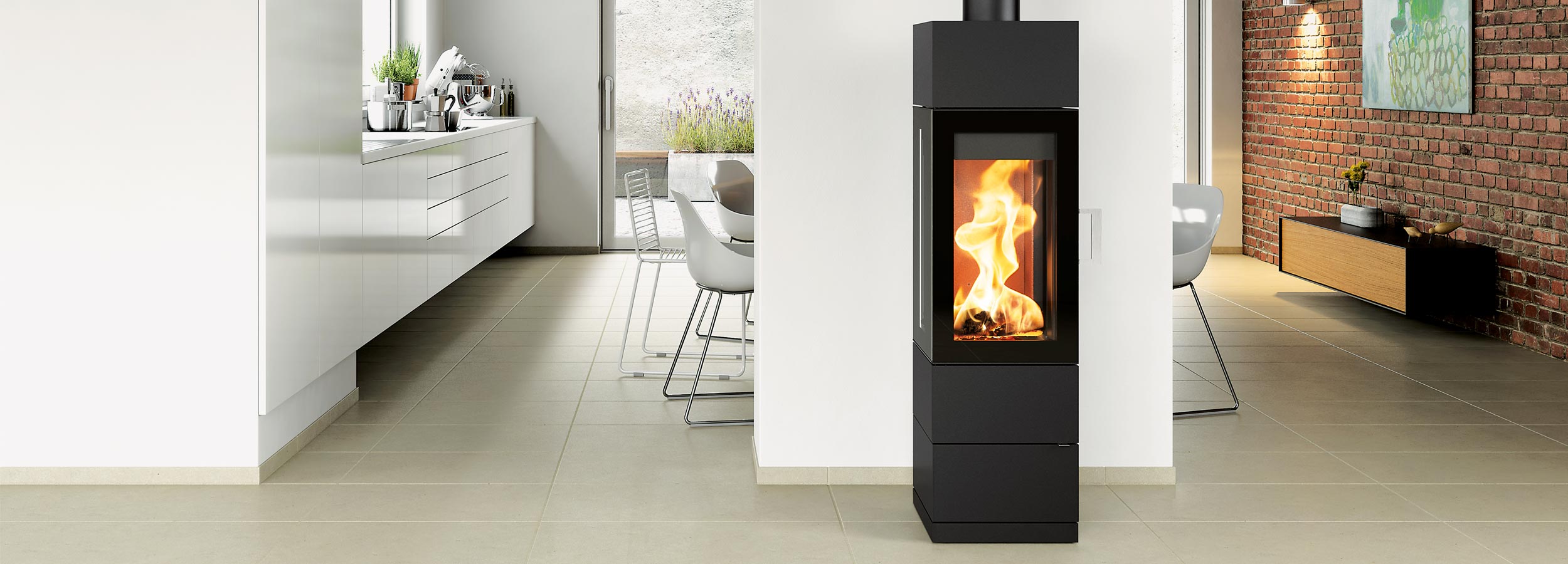 HASE Kaminofen Sendai 135 Wohnraumbild